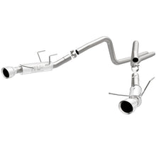 Cargar imagen en el visor de la galería, Magnaflow 2014 Ford Mustang V6 3.7L Comp Series Dual Split Rear Polished Stainless C/B Perf Exhaust