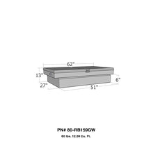 Cargar imagen en el visor de la galería, Westin/Brute Gull Wing Lid Mid Size / Down Size LB &amp; SB wide &amp; shallow - Aluminum