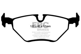 Pastillas de freno traseras EBC 99-02 BMW Z3 Bluestuff