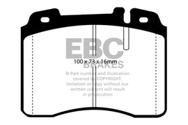 EBC 95-97 Mercedes-Benz C36 AMG (W202) 3.6 Pastillas de freno delanteras Yellowstuff