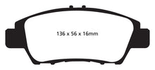 Cargar imagen en el visor de la galería, EBC 10+ Honda CR-Z 1.5 Hybrid Ultimax2 Front Brake Pads