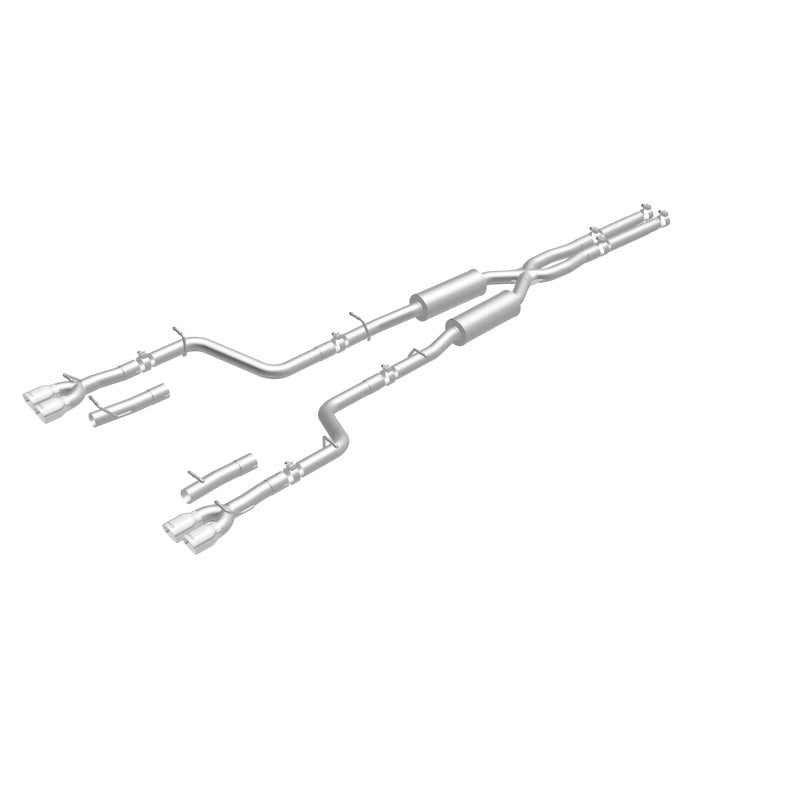 MagnaFlow Cat-Back, SS, 2.5 pulgadas, cuádruple trasero dividido con punta de 3.5 pulgadas 2015 Dodge Challenger 3.6L V6