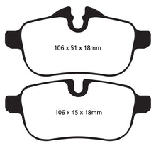 Cargar imagen en el visor de la galería, EBC 09+ BMW Z4 3.0 (E89) Pastillas de freno traseras Redstuff
