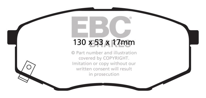 EBC 10-15 Hyundai Tucson 2.0 FWD Pastillas de freno delanteras Greenstuff
