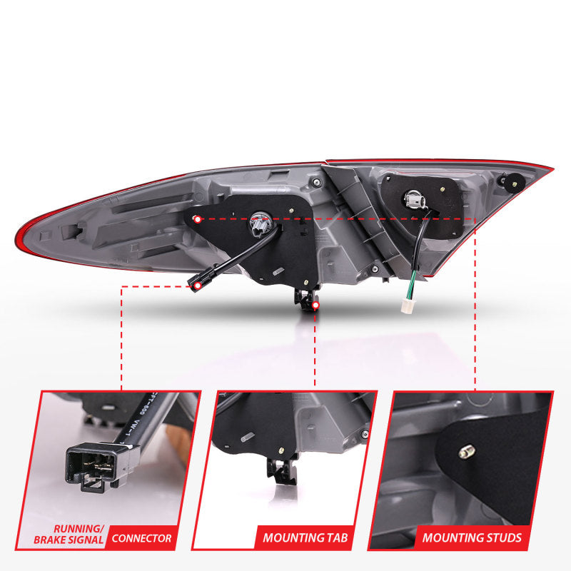 ANZO 2015-2016 Toyota Camry Luces traseras LED ahumadas