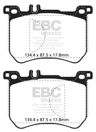 Pastillas de freno delanteras EBC 15+ Mercedes-Benz SL400 3.0 Twin Turbo Redstuff