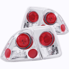 ANZO 2001-2004 Honda Civic luces traseras cromadas