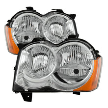 Cargar imagen en el visor de la galería, Xtune Jeep Grand Cherokee 08-10 Halogen Model OnlyOEM Style Headlights Chrome HD-JH-JGC08-AM-C