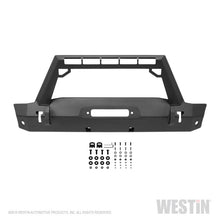 Cargar imagen en el visor de la galería, Westin 07-18 Jeep Wrangler JK WJ2 Stubby Front Bumper w/LED Lt Bar Mnt - Tex. Blk
