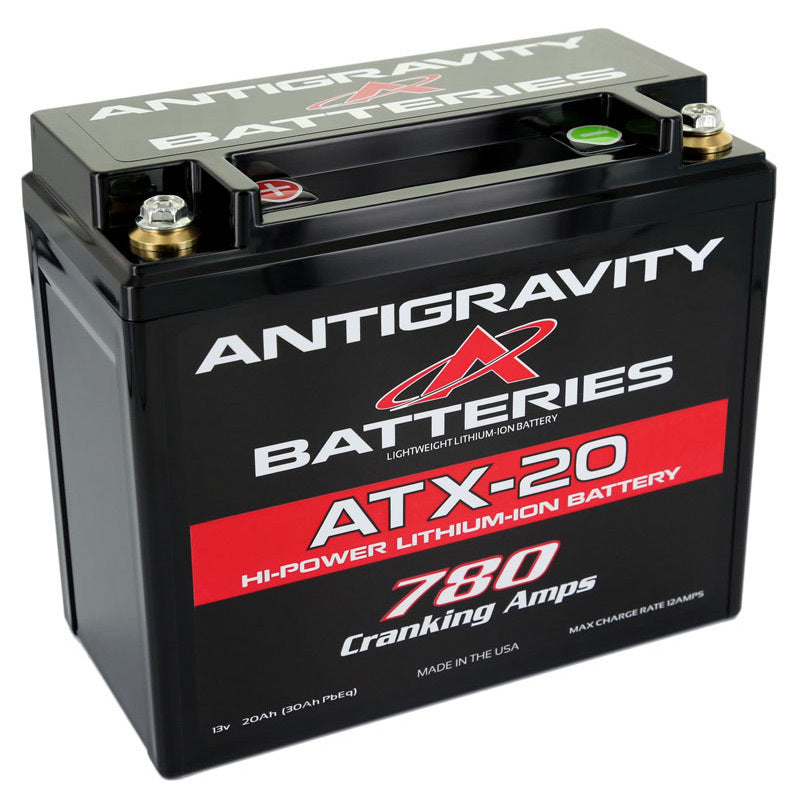 Batería de litio Antigravity XPS YTX20 - Terminal negativo del lado izquierdo