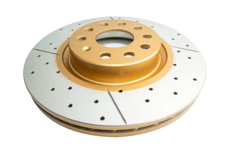 DBA 06-08 Audi A3 / 10/06+ TT / 10/04-10 VW Golf Rotor delantero perforado y ranurado Street Series