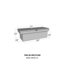 Cargar imagen en el visor de la galería, Westin/Brute Gull Wing Lid Full Size Xtra Deep - Aluminum