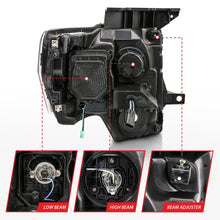 Cargar imagen en el visor de la galería, ANZO 2009-2014 Ford F-150 Barra de luz para proyector HL negro ámbar