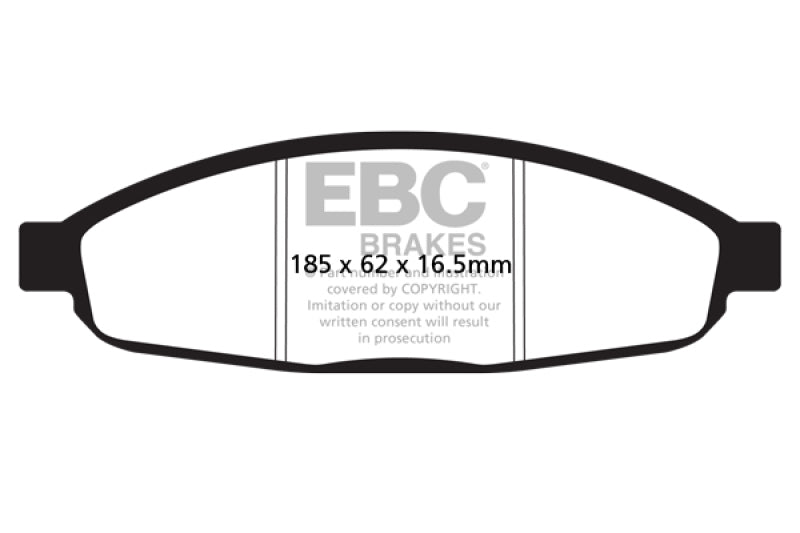 EBC 05-07 Chrysler Pacifica 3.5 Pastillas de freno delanteras Greenstuff