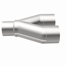 Cargar imagen en el visor de la galería, MagnaFlow Universal Trans Y-Pipe All SS 4inch (Dual) 3.5inch (Single) x 13inch (Overall)