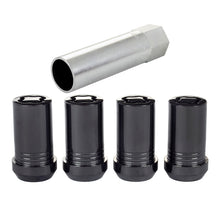 Cargar imagen en el visor de la galería, McGard Wheel Lock Nut Set - 4pk. (Tuner / Cone Seat) M14X1.5 / 22mm Hex / 1.648in. Length - Black