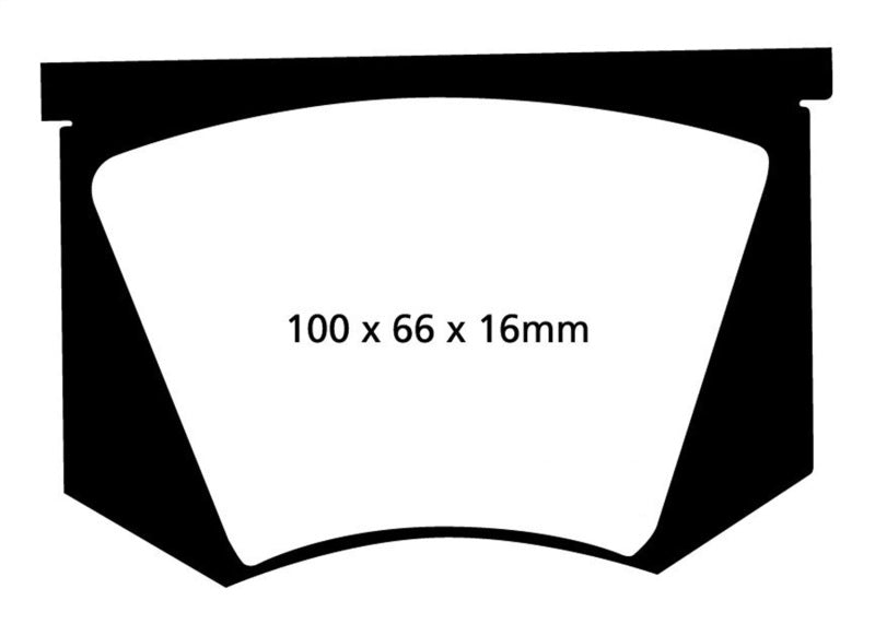 Pastillas de freno traseras EBC 64-66 Ac Cobra 7.0 Redstuff