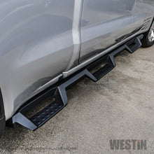 Cargar imagen en el visor de la galería, Westin 19-22 GMC Sierra 1500 CC 6.5ft Bed (Excl. 2019 Ltd/LD) HDX Drop W2W Nerf Step Bars - Tex. Blk