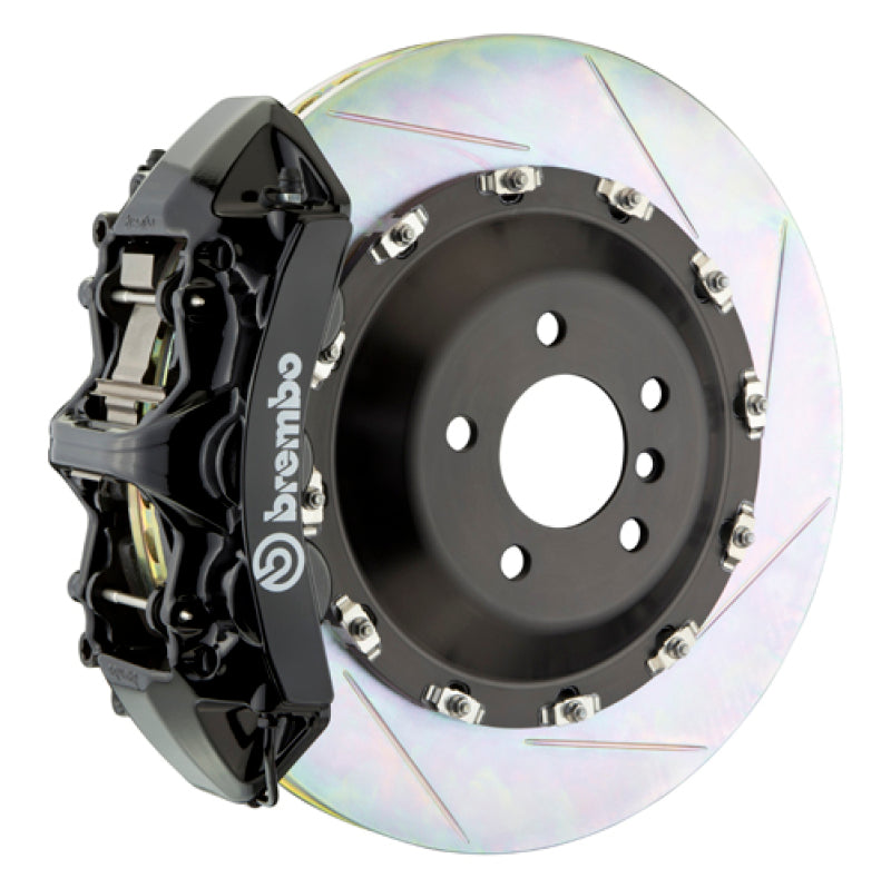Brembo 15-23 Mustang GT (S550) Delantero GT BBK 6 pistones fundidos 405x34 2 piezas rotor ranurado tipo 1-negro