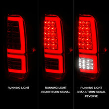 Cargar imagen en el visor de la galería, ANZO 2014-2021 Toyota Tundra luces traseras LED carcasa cromada/lente transparente