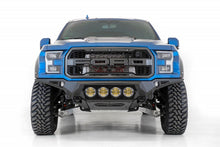 Cargar imagen en el visor de la galería, Addictive Desert Designs 17-20 Ford F-150 Raptor Bomber Front Bumper w/ 4 Rigid 360 6in Round Mounts