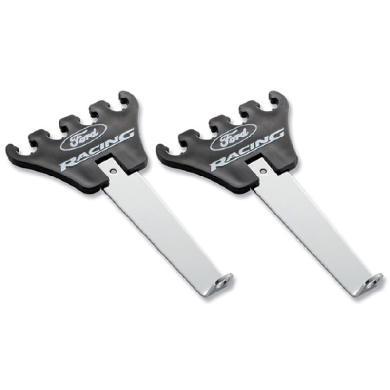 Base Chome de telar de alambre con logotipo de Ford Racing/Negro
