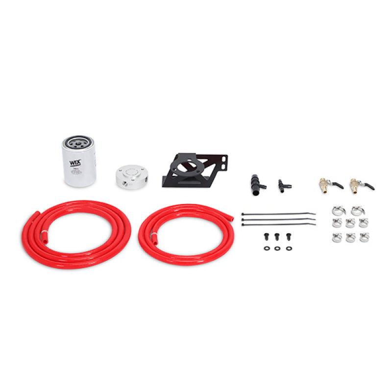 Mishimoto 08-10 Ford 6.4L Powerstroke Kit de filtración de refrigerante - Rojo
