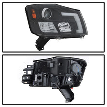 Cargar imagen en el visor de la galería, Spyder 04-15 Nissan Titan / 04-07 Nissan Armada V2 Projector Headlights - Black PRO-YD-NTI04-DRL-BK