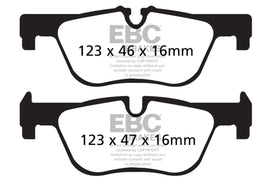 EBC 14+ BMW 228 Coupe 2.0 Turbo ATE pinzas Pastillas de freno traseras Yellowstuff