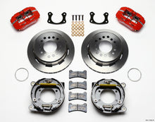 Cargar imagen en el visor de la galería, Wilwood Dynapro Low-Profile 11.00in P-Brake Kit - Red New Big Ford 2.50in Off Staggerd Mount
