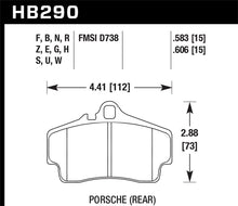 Cargar imagen en el visor de la galería, Pastillas de freno traseras Hawk HP+ Porsche