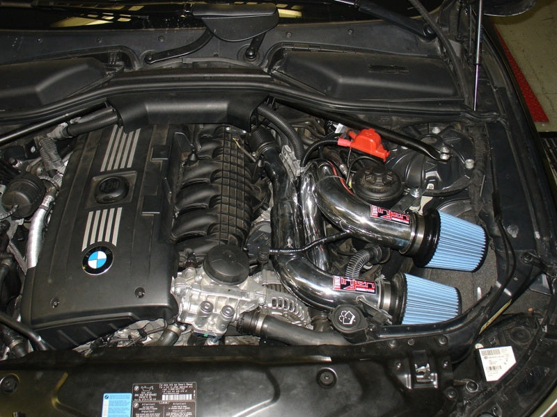 Injen 08-09 535i E60 3.0L L6 Twin intake & Filters Wrinkle Black Short Ram Intake
