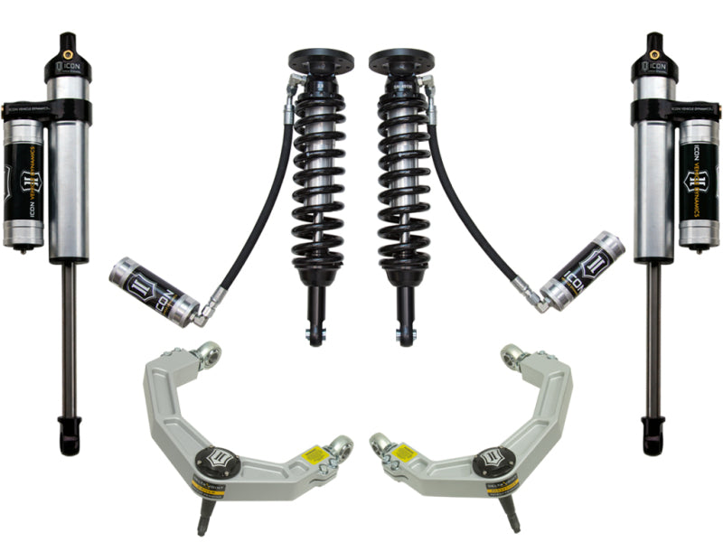 ICON 09-13 Ford F-150 4WD 1.75-2.63in Sistema de suspensión Etapa 4 con Billet Uca