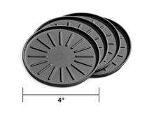 Cargar imagen en el visor de la galería, WeatherTech Round Coaster Set 4in. - Black (Set of 4)