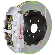 Cargar imagen en el visor de la galería, Brembo 05-11 G55 AMG Delantero GT BBK 8 Pistón Fundido 380x34 2pc Rotor Ranurado Tipo 1-Plata