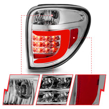 Cargar imagen en el visor de la galería, ANZO 2004-2007 Dodge Grand Caravan luces traseras LED con barra de luz, carcasa cromada, lente transparente