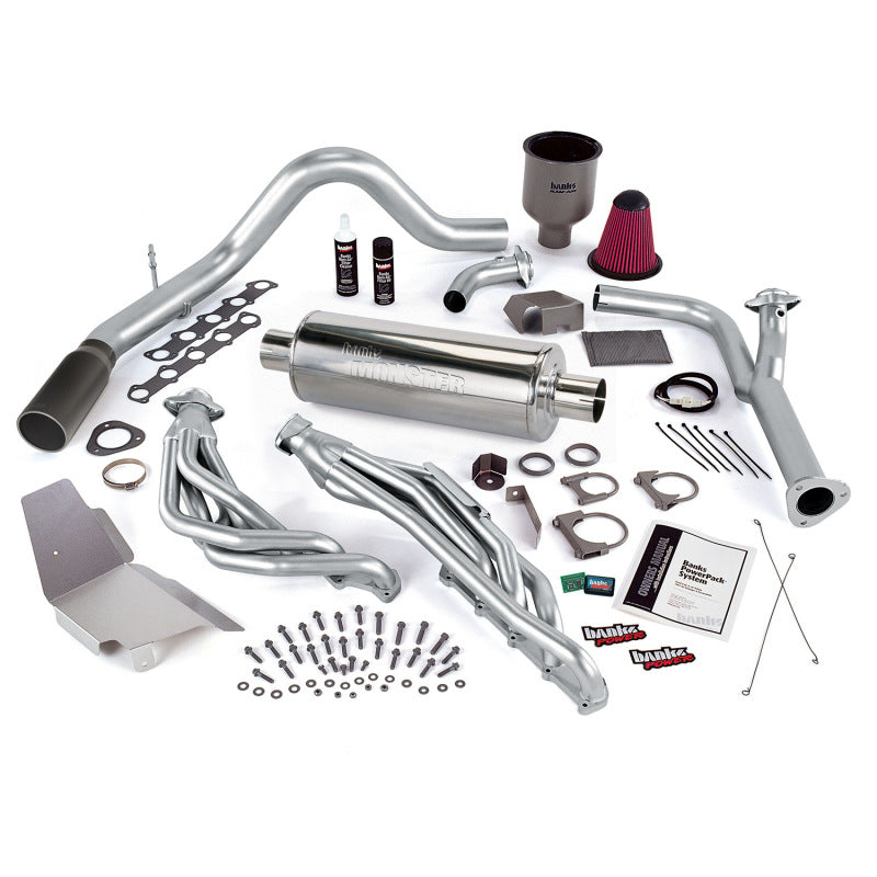 Banks Power 99-04 Ford 6.8L Truck EGR-Late Cat PowerPack System - Escape único SS con punta negra
