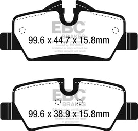Pastillas de freno traseras EBC 14+ Mini Hardtop 1.5 Turbo Cooper Greenstuff