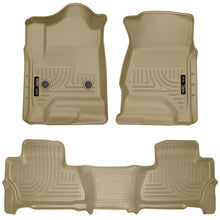 Cargar imagen en el visor de la galería, Husky Liners 2015 Chevy/GMC Tahoe/Yukon WeatherBeater Combo Tan Floor Liners