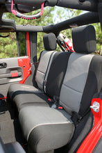 Cargar imagen en el visor de la galería, Rugged Ridge Seat Cover Kit Black/Gray 11-18 Jeep Wrangler JK 2dr