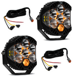 Baja Designs Jeep JL/JT Rubicon Kit de luces LED para parachoques de acero LP6 con Upfitter