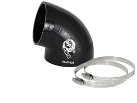 aFe Magnum FORCE CAI Univ. Acoplador reductor de codo de silicona (de 3,5 a 3 pulgadas de diámetro interior / 75 grados) - Negro