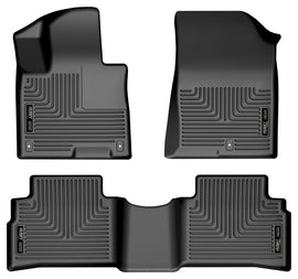 Husky Liners 2023 Kia Sportage WeatherBeater Revestimientos para el piso del asiento delantero y segundo - Negro