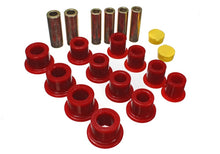 Cargar imagen en el visor de la galería, Energy Suspension 00-04 Ford Excursion 4WD / 99-04 F250/F350 4WD Red Front Leaf Spring Bushing Set