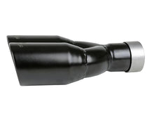 Cargar imagen en el visor de la galería, MACH Force-Xp 409 Stainless Steel Clamp-on Exhaust Tip 2.5in Inlet 3.5in Outlet - Black