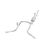 Cargar imagen en el visor de la galería, MagnaFlow Cat-Back 10-15 Toyota Tundra SC LB / CC SB 4.6L/5.7L V8 SS 2.5 Punta trasera doble dividida de 4 pulgadas