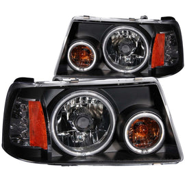 ANZO 2001-2011 Ford Ranger Proyector Faros con Halo Negro (CCFL) 1 pieza