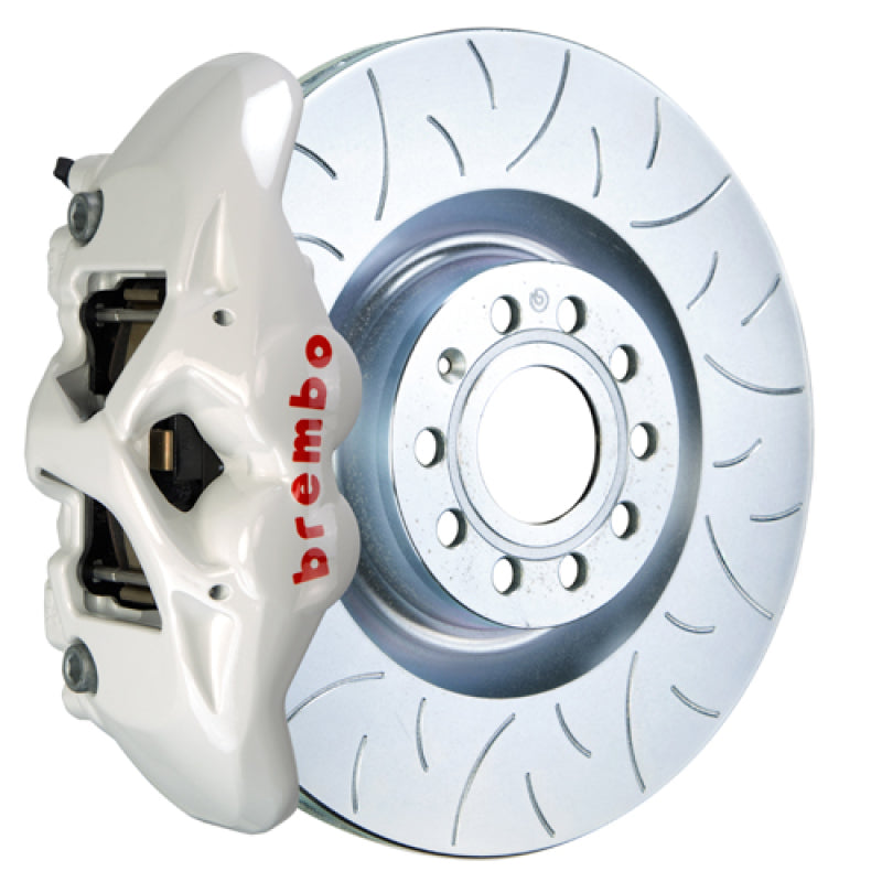 Brembo 13-15 RS5/14-17 SQ5 Delantero GT BBK 6 Pistones Fundido 380x34 2pc Rotor Ranurado Tipo 3 - Blanco