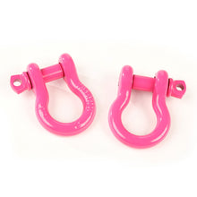 Cargar imagen en el visor de la galería, Rugged Ridge Pink 3/4in D-Ring Shackles