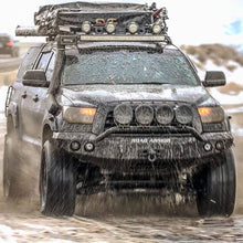 Cargar imagen en el visor de la galería, Road Armor 07-13 Toyota Tundra Stealth Front Winch Bumper w/Pre-Runner Guard - Tex Blk